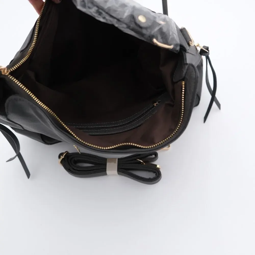 Gray FLO-MOTOR Shoulder/Crossbody Bag - Polyurethane Lots Of Compartments